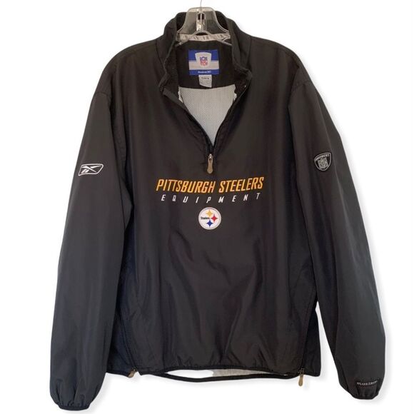 Vintage Steelers Reebok NFL Equipment Pullover - Picture 2 of 10